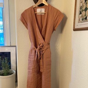 NotPerfectLinen Margaret Wrap Jumpsuit